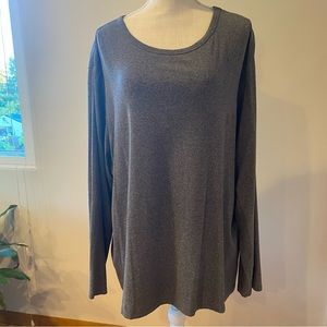 Gently worn dark gray long sleeve jersey